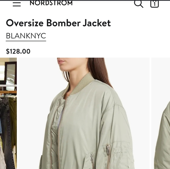 NWT Oversized Blanknyc Bomber - Picture 8 of 8